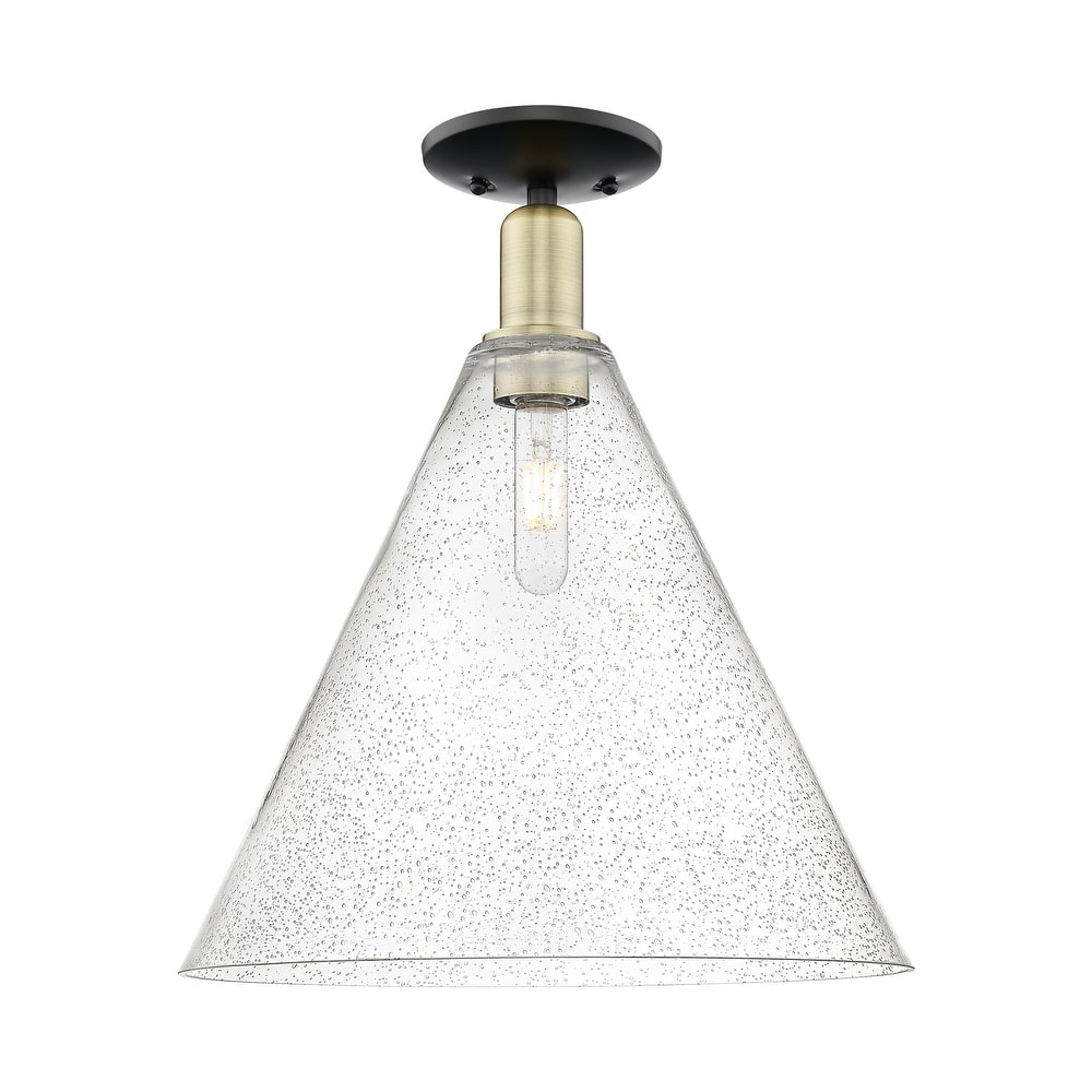Innovations Lighting Endless Possibilities Arcadia - Berkshire Glass - 1 Light 16" Semi-Flush Mount