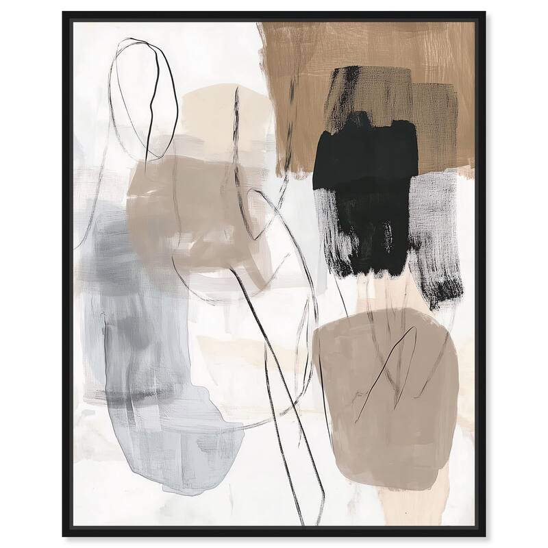 Contemporary Canvas II Canvas by Art Remedy - Black - 24" x 30"