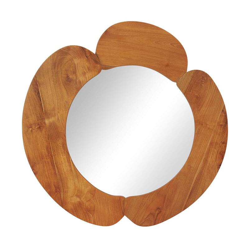 Costway Irregular Wall Mirror 29 Inch Rustic Hanging Vanity Mirror - Natural - See Details