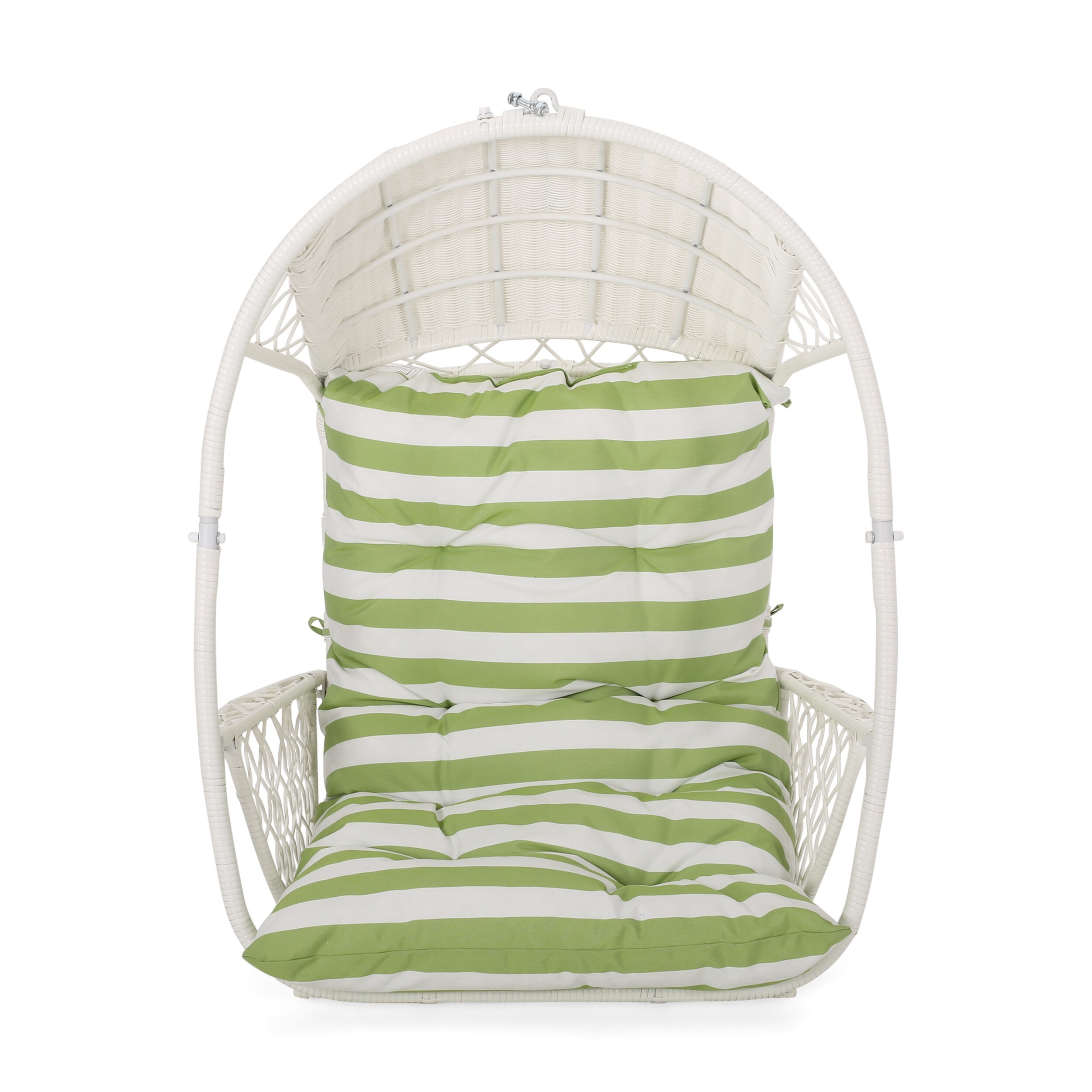 Malia outdoor standing wicker basket chair with cushion by christopher knight home sales