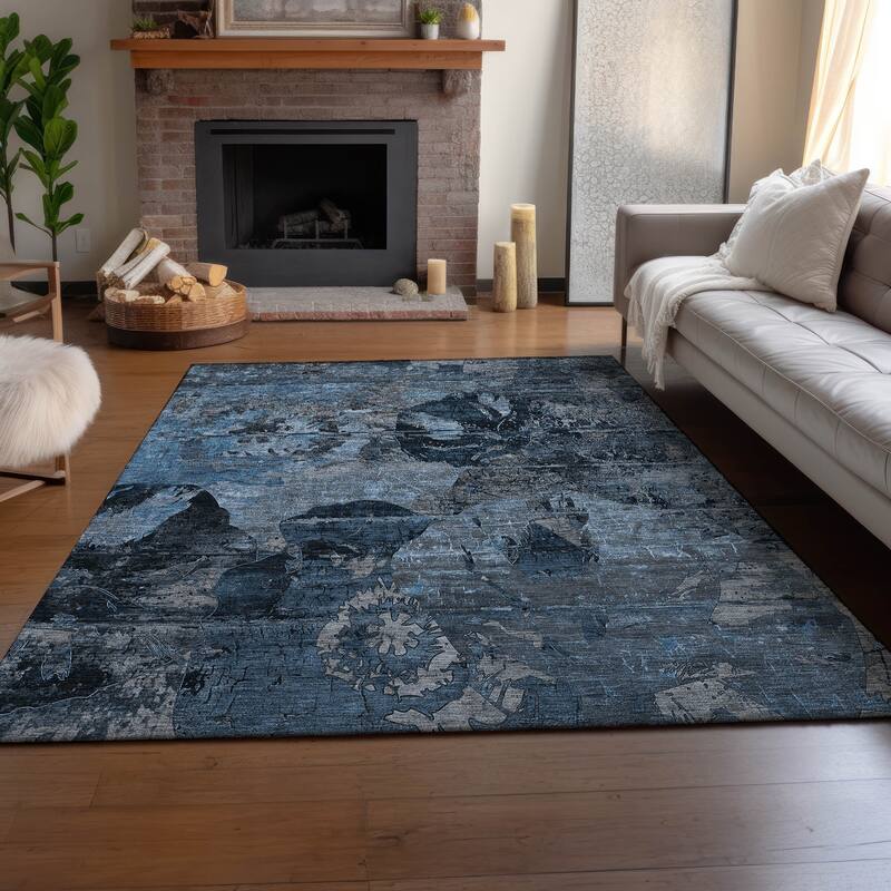 Premium Washable Super Soft Solid Abstract Mayfield Rug