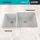 preview thumbnail 7 of 6, 32 Inch Lexicon Platinum Quartz Composite Drop-in Undermount Galaxy White - 19" W x 32" L x 9.75" H