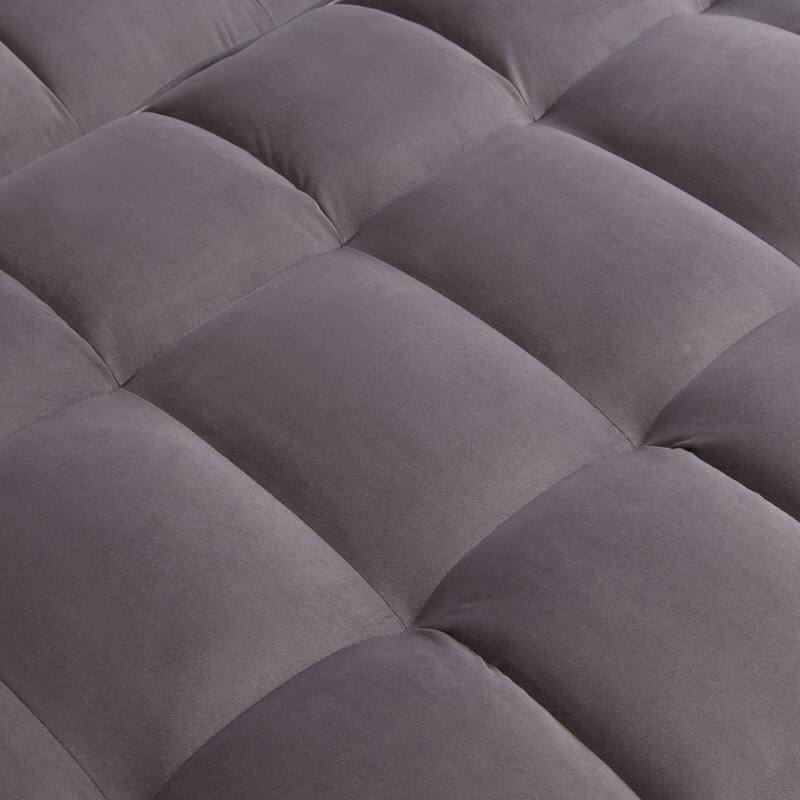 Convertible Sofa Bed with Holders, Velvet Loveseat with Reclining Backrest, Small Sofa with Toss Pillows and Pockets
