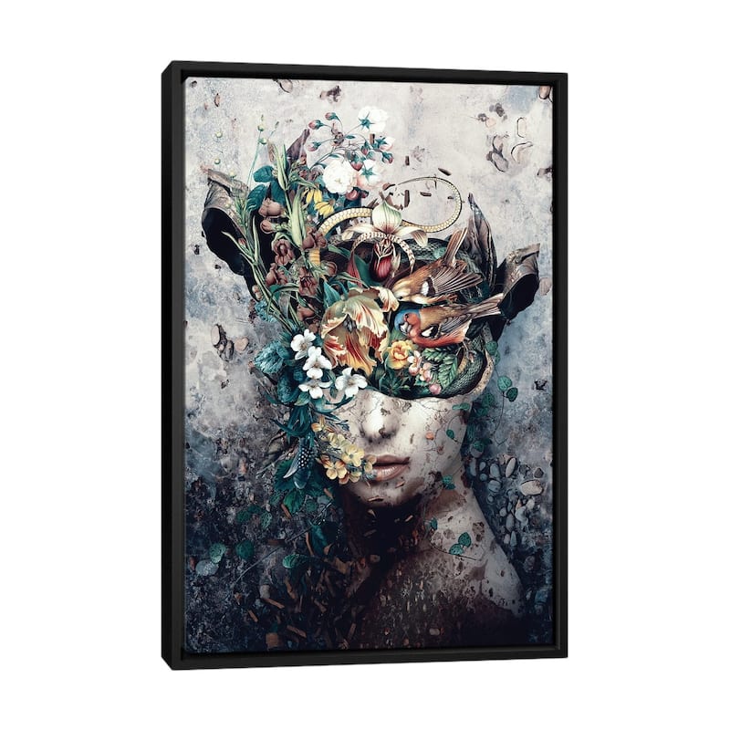 iCanvas "Source Of Life" by Riza Peker Framed Canvas Print - Black - 48x32