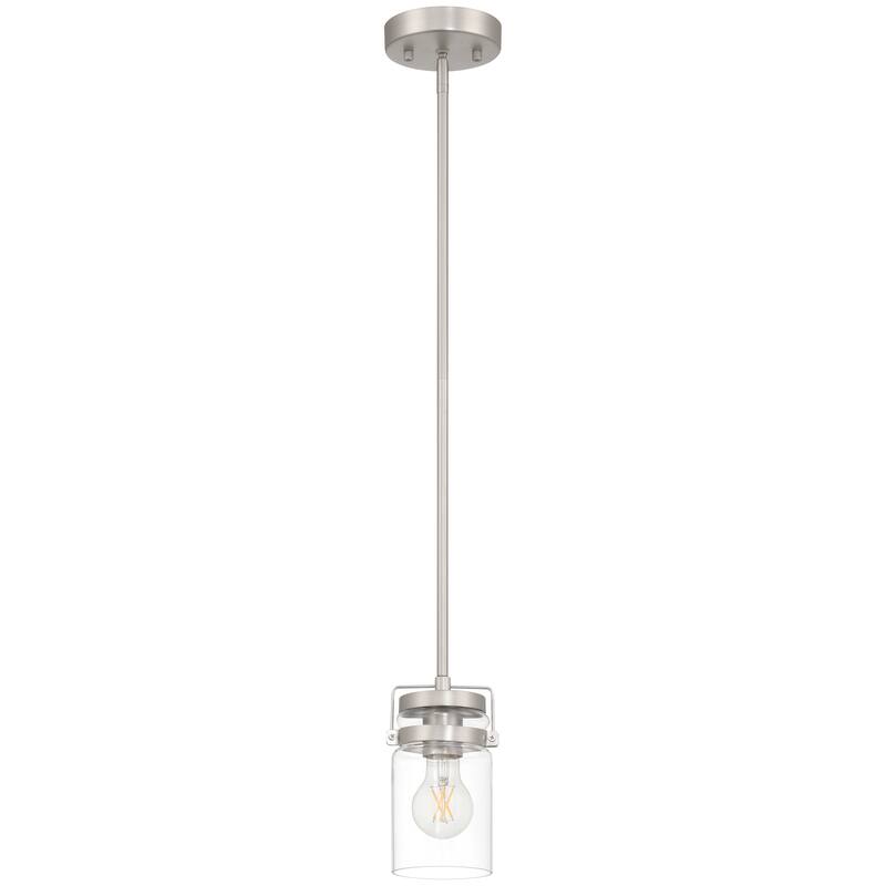 Access Lighting Shelby 1 Light Pendant - Brushed Steel