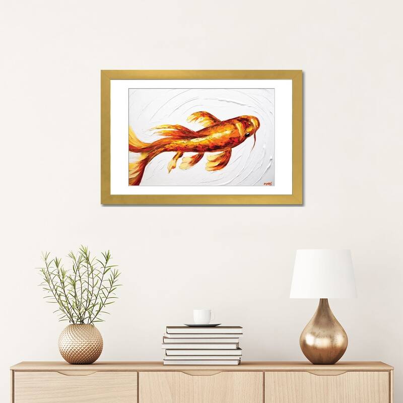 iCanvas "Orange Koi Fish" by Osnat Tzadok