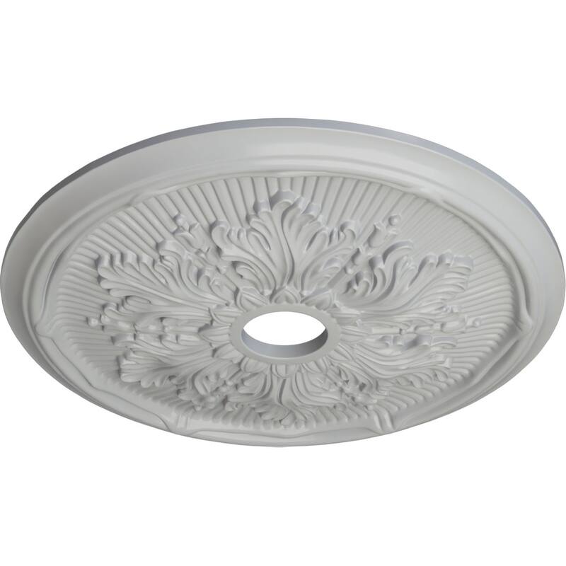 23 3/4"OD x 3 5/8"ID x 1 7/8"P Luton Leaf Ceiling Medallion