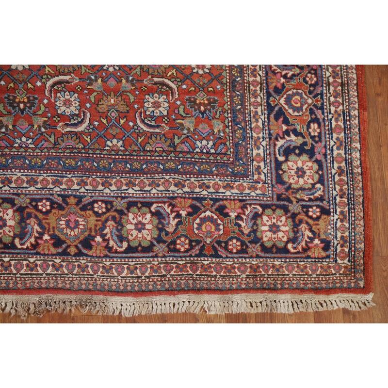 Vegetable Dye Bidjar Persian Antique Area Rug Handmade Wool Carpet - 8'2"x 10'8"