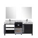 preview thumbnail 8 of 157, Lexora Zilara Bathroom Vanity Complete Set in Black and Grey with Faucet