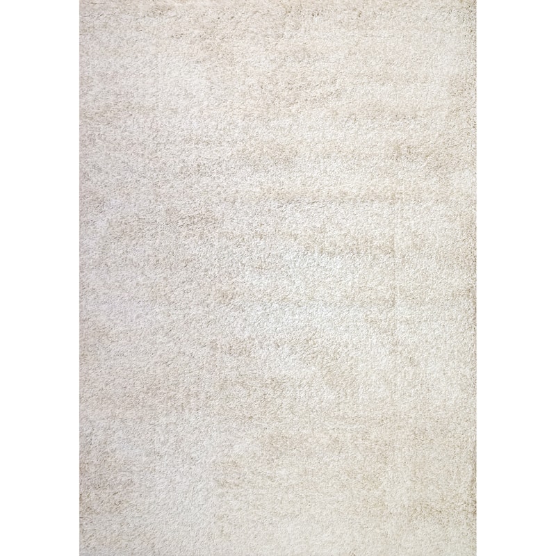 Dynamic Rugs Super Shaggy Polypropylene Shag Area Rug - 5X7 - Light Beige