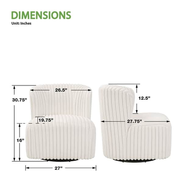 dimension image slide 0 of 7, Lucia Swivel Chair