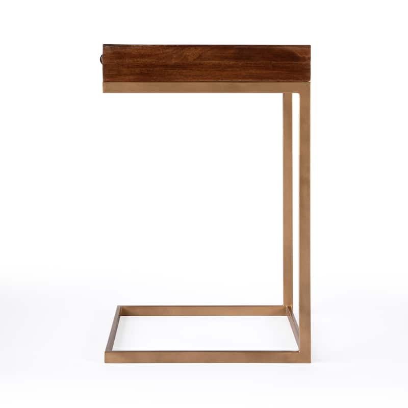 Alec 1 Drawer C Shaped End Table