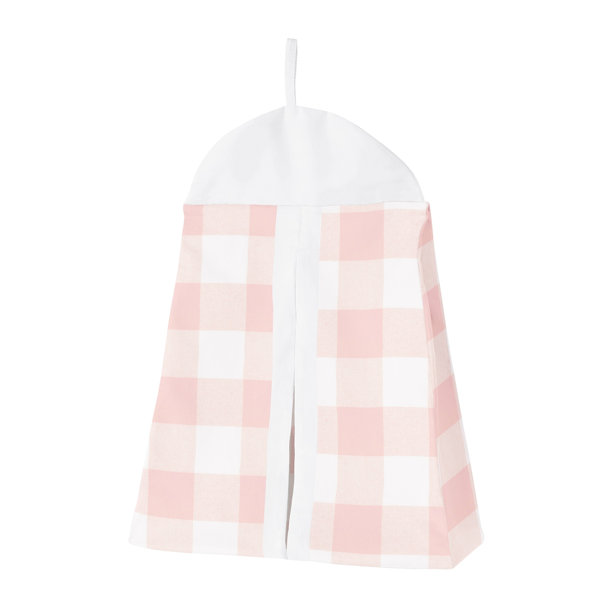 pink buffalo check crib sheet