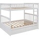 preview thumbnail 16 of 16, Full over Full Bunk Bed with 2 Storage Drawers&Ladder, Convertible Beds