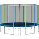 preview thumbnail 8 of 36, Trampoline for Kids with Safety Enclosure Net, Ladder and 8 Wind Stakes
