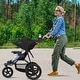 preview thumbnail 10 of 17, Babyjoy Jogging Stroller Foldable Jogger with Adjustable Canopy - See Details