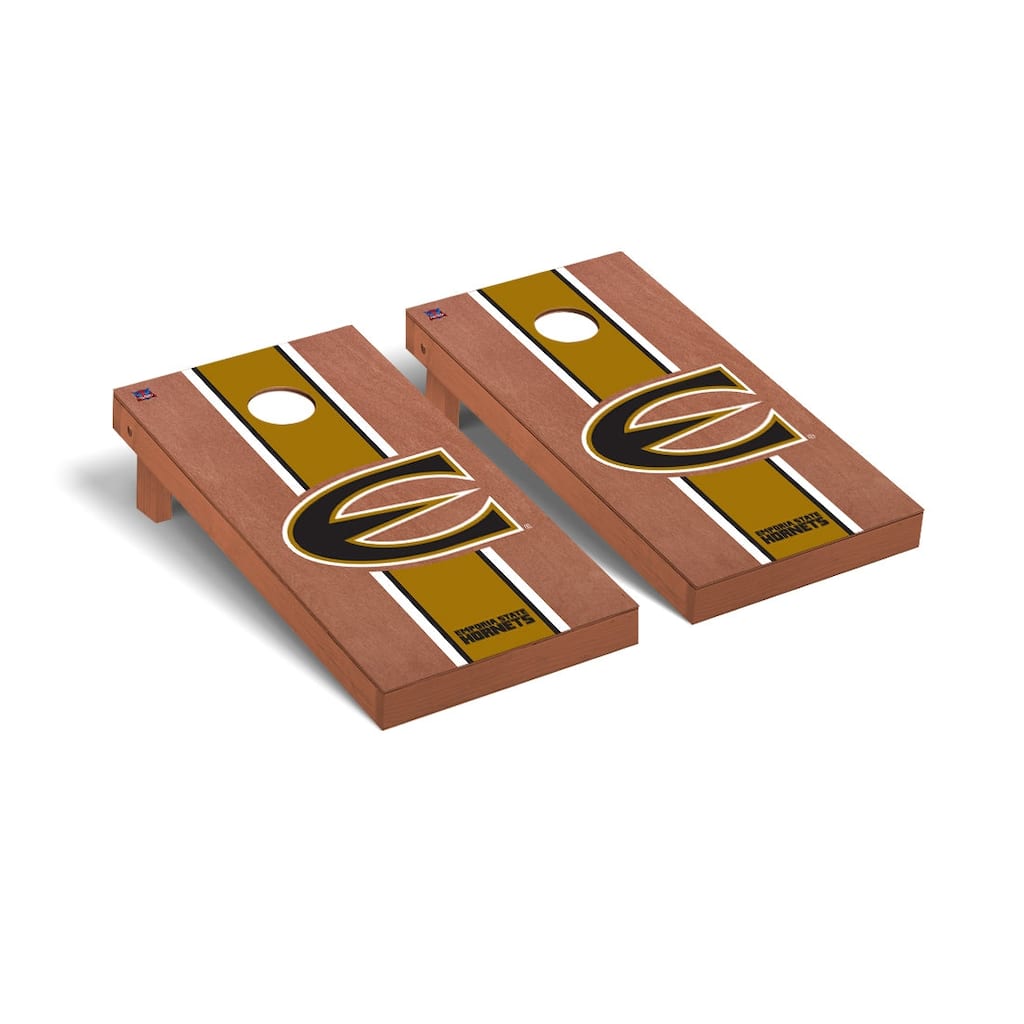 Emporia State Hornets Rosewood Cornhole Board Set