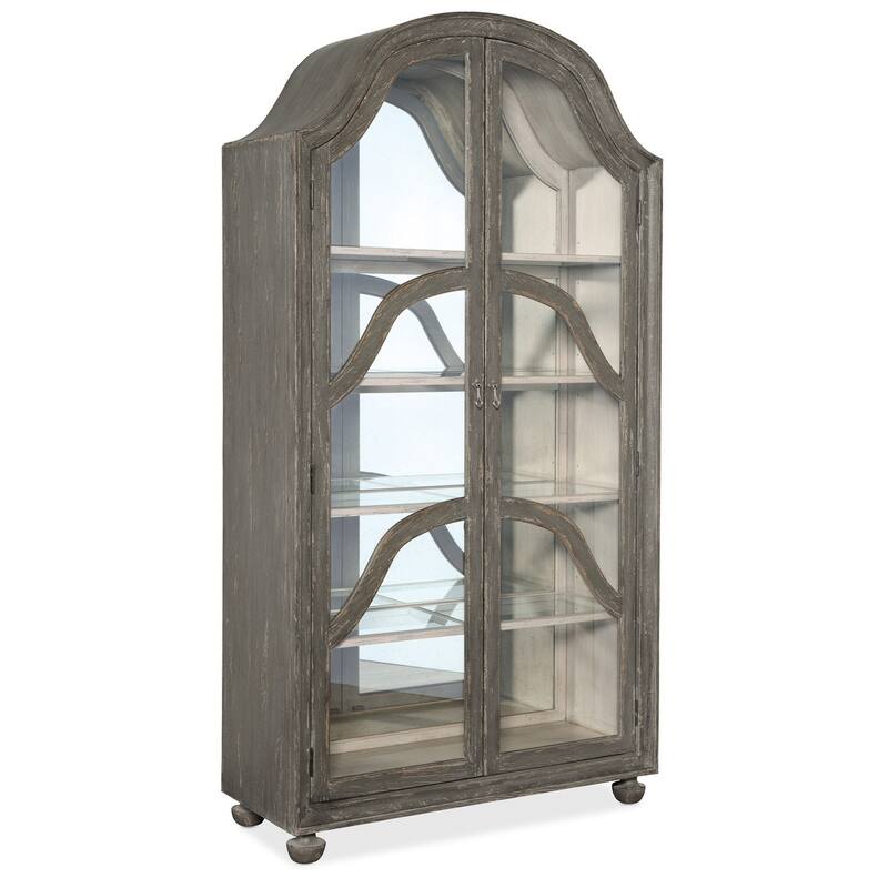 Hooker Furniture Costa 46" Wide European Rustic Luxury Display Cabinet