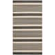 SAFAVIEH Courtyard Charmaine Indoor/ Outdoor Waterproof Area Rug - 2' x 3'7" - Black/Bone