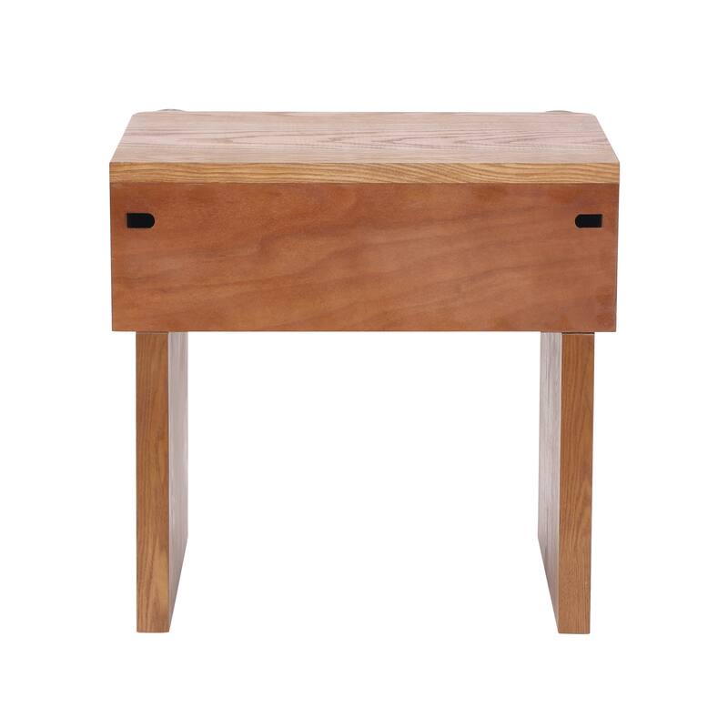 Christopher Knight Home - Modern Minimalist Wood Nightstand with Single Drawer