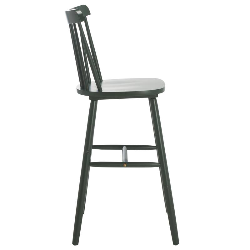 SAFAVIEH Aida 30-inch Spindle Farmhouse Bar Stool (Set of 2) - 19.9" x 19.8" x 38" - 20"W x 20"D x 43"H