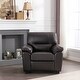 preview thumbnail 38 of 52, Morden Fort Upholstered Living Room Set chair , Loveseat,2 Pieces, Faux Leather