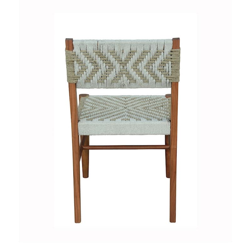Brown/Gray and Cream Fabric Upholstered Wood Frame Dining Chair, Set of 2, Sturdy Dining Chair for Dining Rooms - 19