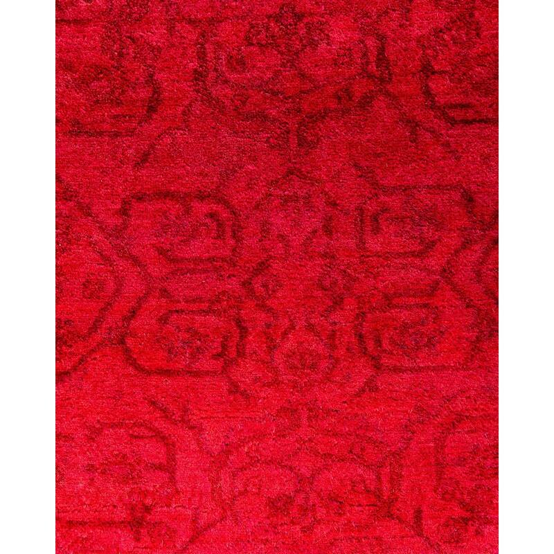 Fine Vibrance One-of-a-Kind Hand-Knotted Area Rug - Pink, 5' 1" x 5' 1" - 5' 1" x 5' 1"