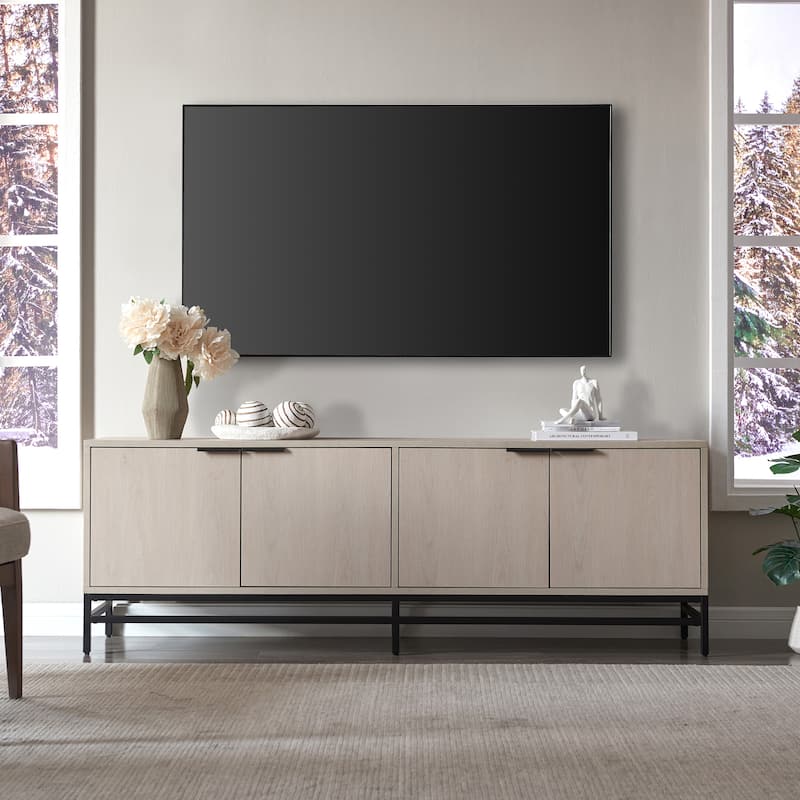 Campello Rectangular TV Stand for TV's up to 78" - 70" Wide - Alder White
