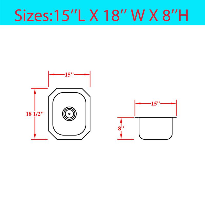 15''/18''/23''/25''/30''/31''/32''/33'' Classic Undermoun Kitchen Sink, Top Mount Kitchen Sink, Singel Bowl Or Double Bowl