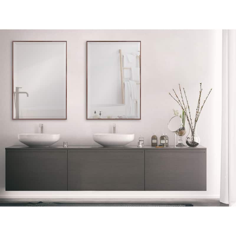 Rhodes Framed Decorative Wall Mirror - 24.75x36.75 - Bronze