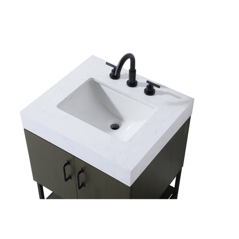 Elegant Lighting VF29224 Caroline 24" Free Standing Single Basin