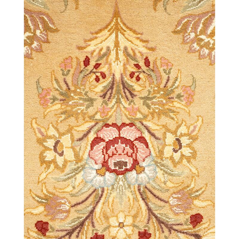 Overton Mogul One-of-a-Kind Hand-Knotted Area Rug - Yellow, 6' 8" x 9' 10" - 6' 8" x 9' 10"