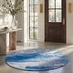 preview thumbnail 18 of 18, SAFAVIEH Adirondack Brynn Modern Abstract Rug - Silver/Blue - 4' x 6'