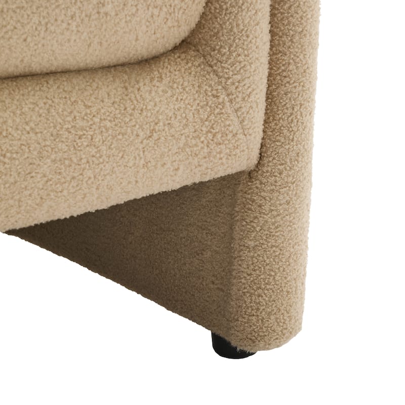 2 Set Modern Upholstered Barrel Accent Chair