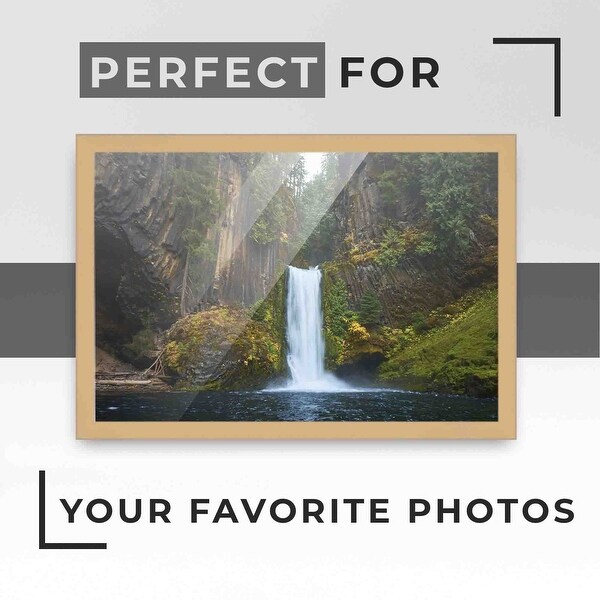 26x21 Brown Picture Frame - Wood Picture Frame Complete with UV