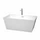 Option White, Brushed Nickel Trim & Faucet