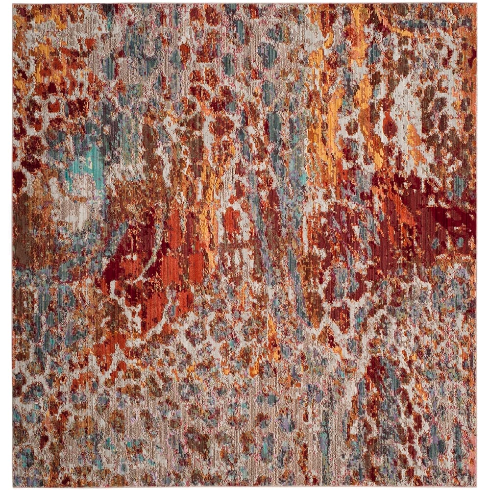 SAFAVIEH Valencia Iona Distressed Vintage Boho Oriental Polyester Rug