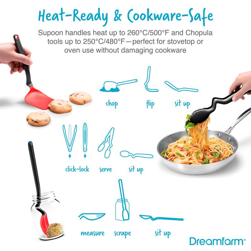 Dreamfarm Everyday Kitchen Essentials, Red