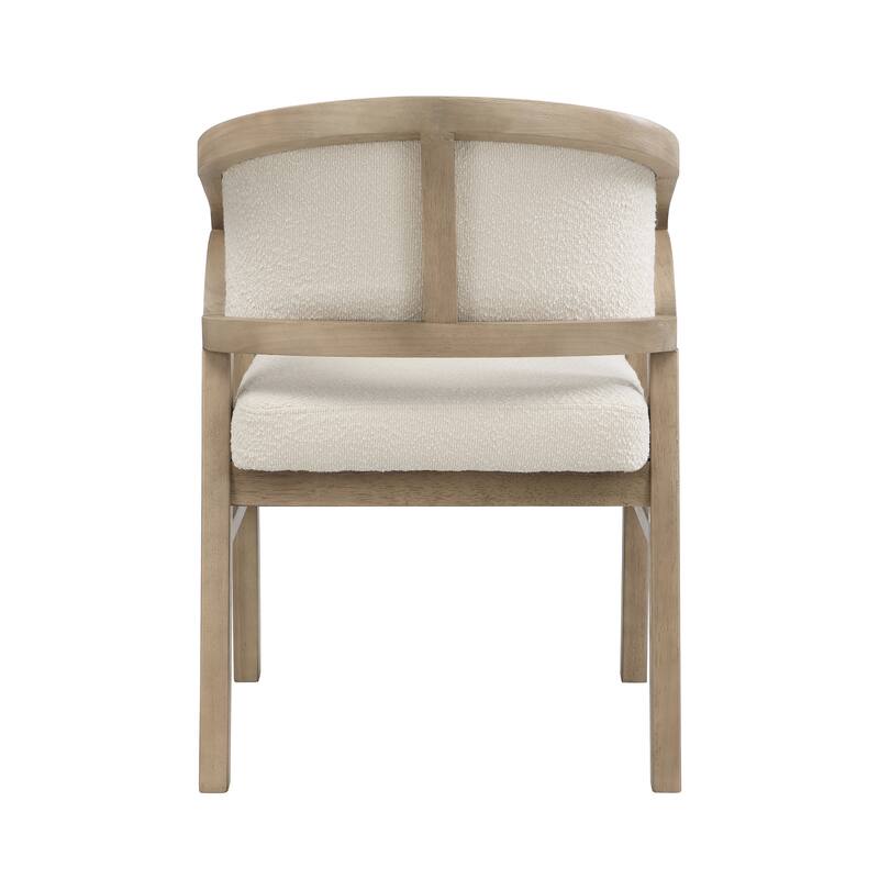 Christopher Knight Home - Nala Modern Upholstered Wood Dining Chair with Ergonomic Curved Back (Set of 2)
