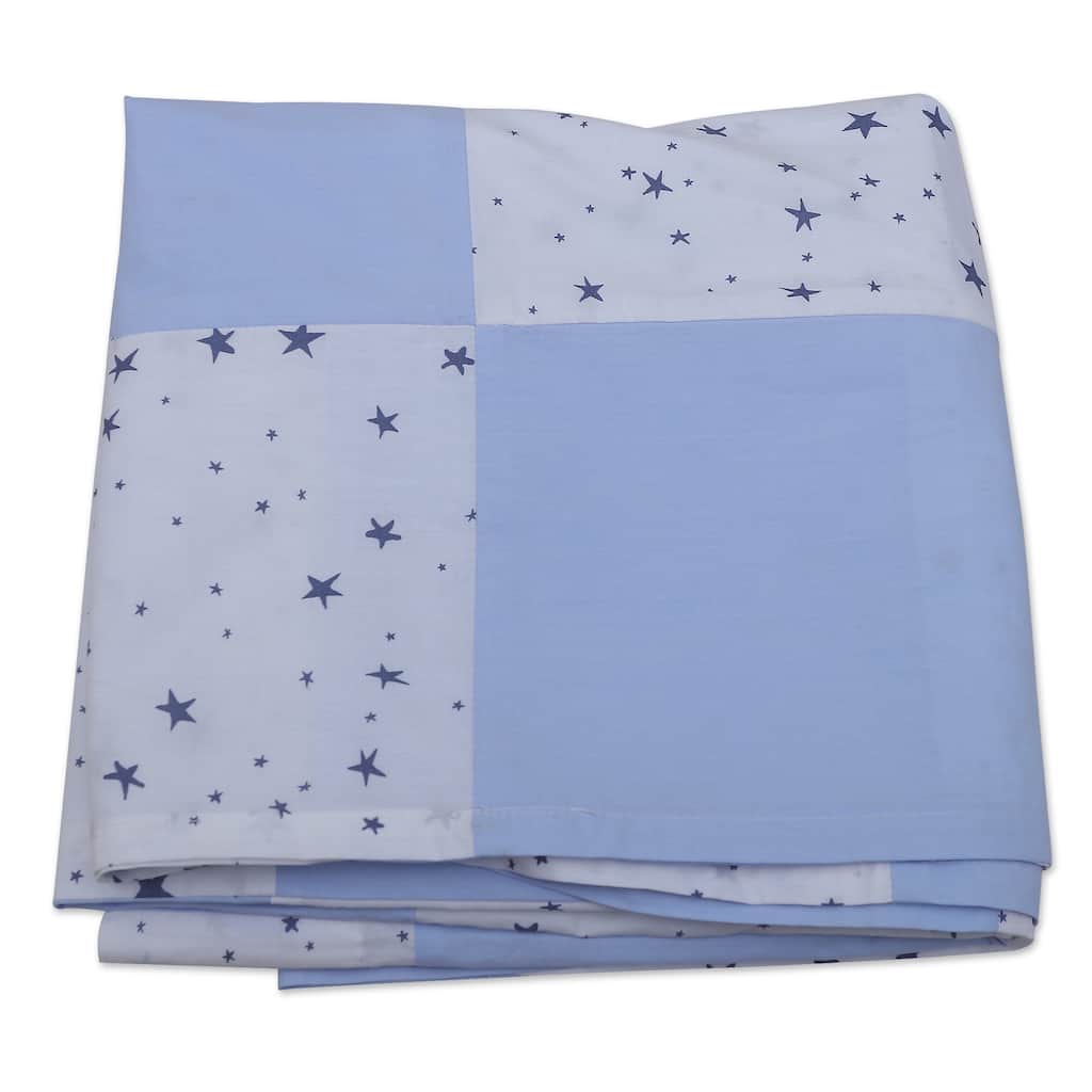 Novica Handmade Checkered Stars Cotton Curtains (Pair)