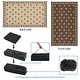 preview thumbnail 32 of 43, Garvee Cross Pattern Waterproof Reversible Outdoor Patio Rug