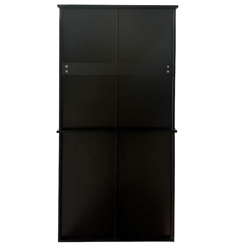 Tall Bathroom Storage Cabinet with Doors and shelf, Freestanding Bathroom Cabinet, Tilt-Out Laundry Hamper