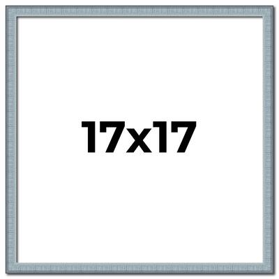 17x17 Frame Rustic Sky Blue Solid Wood Picture Frame | 0.75 Inch