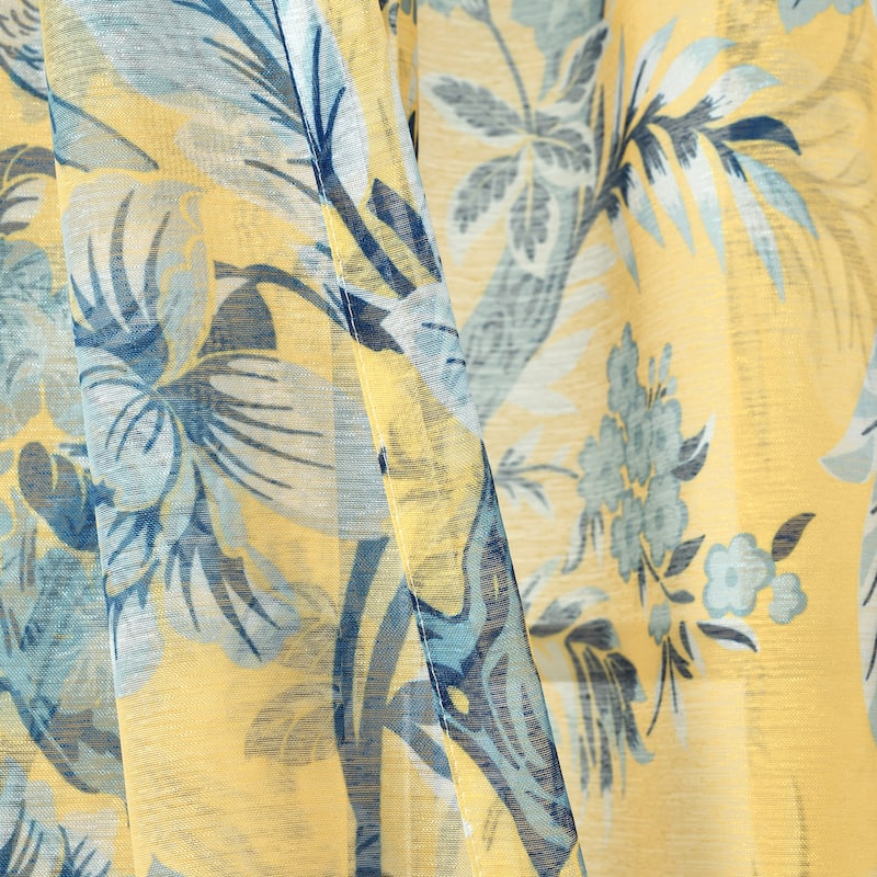 Lush Decor Dolores Sheer Window Curtain Panel Pair - 84" x 52"
