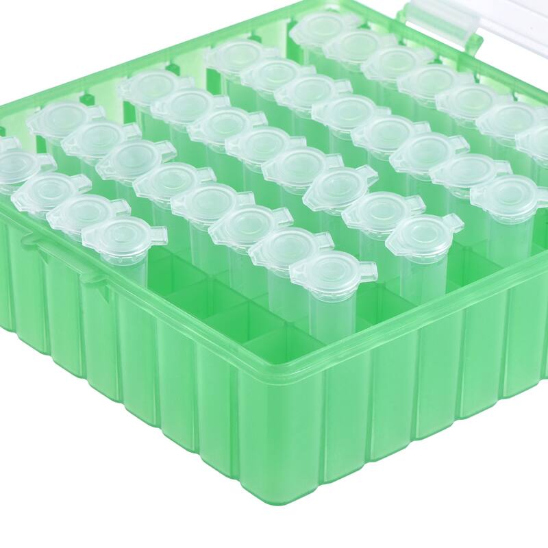 Freezer Tube Box 100 Places Rack for 1.5/1.8/2ml Microcentrifuge Tubes