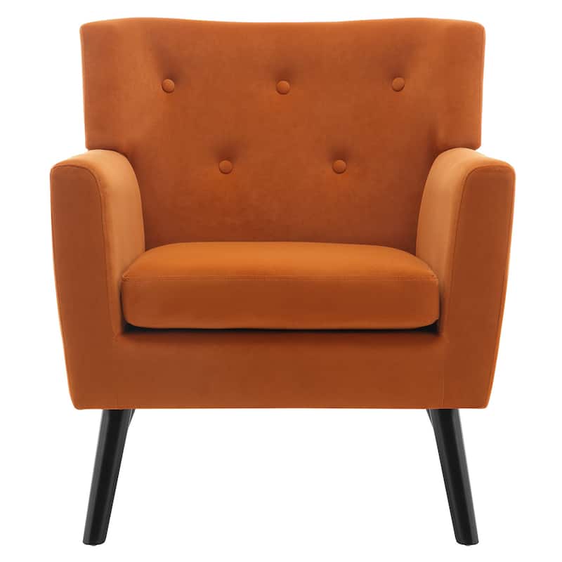 Velvet Upholstered Armchair Tufted Accent Chair, Set of 2 - 30.71"H x 28.35" W x 27.56"D