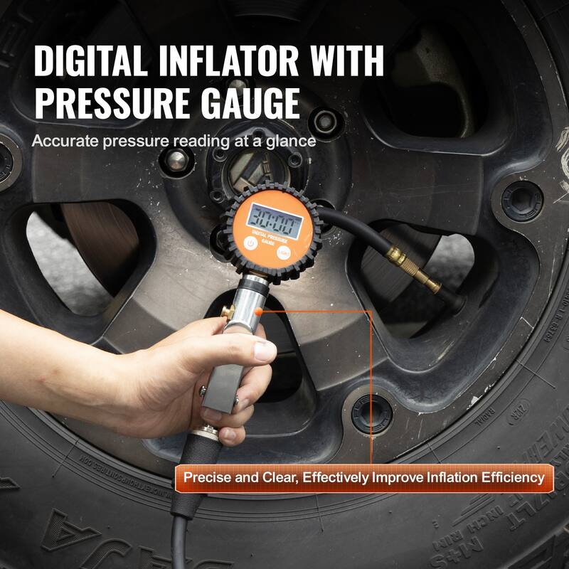 Air Compressor with Digital Pressure Gauge Tire Inflator for Trucks Car SUV