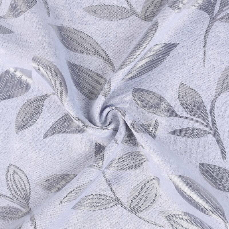 Superior Leaves Machine Washable Room Darkening Grommet With Ties Blackout Curtains, Set of 2