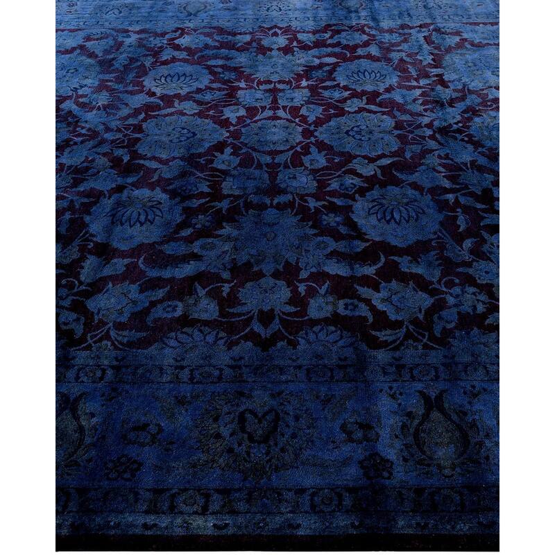 Fine Vibrance One-of-a-Kind Hand-Knotted Area Rug - Gray, 8' 3" x 10' 2" - 8' 3" x 10' 2"